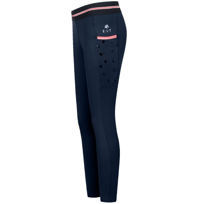 Vinterridtights Barn/Junior Lucky Leni Full Grip Marinblå
