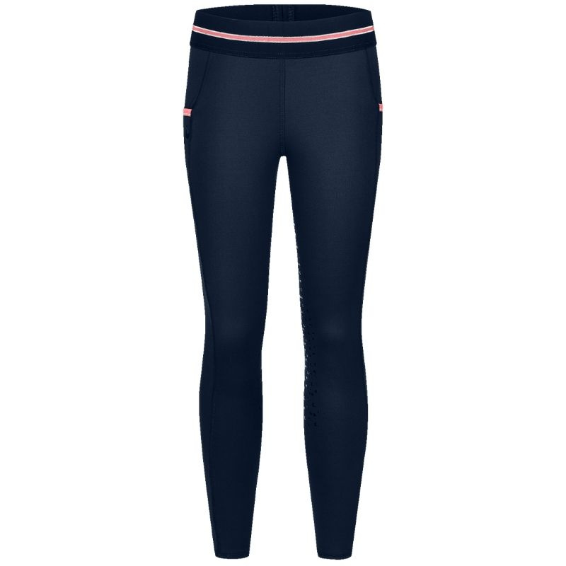 Vinterridtights Barn/Junior Lucky Leni Full Grip Marinblå