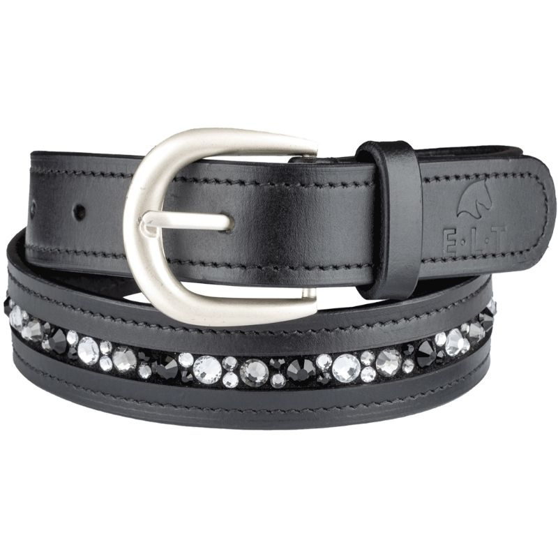 Läderskärp Jewel Svart