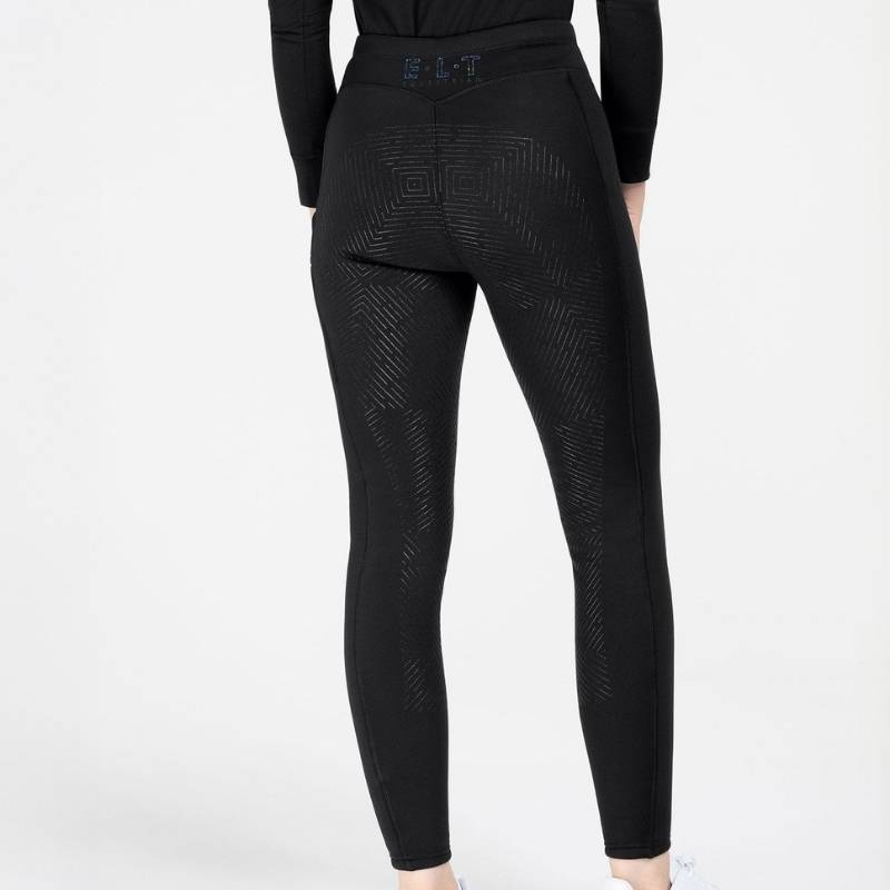 Vinterridtights Rica Thermal Teddy Full Grip Svart