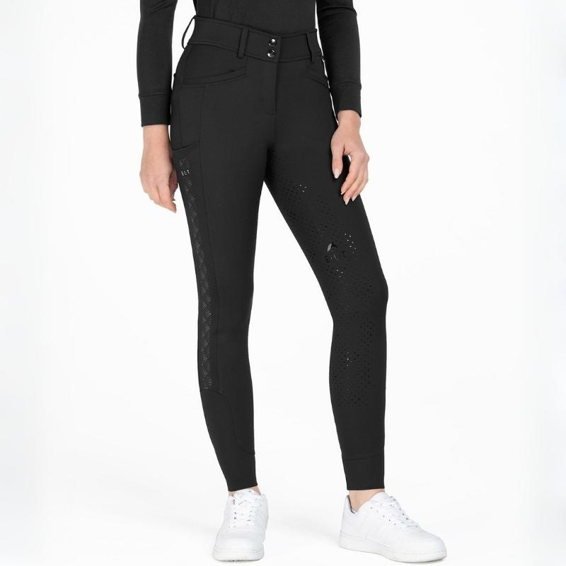 Ridbyxor Reflective Full Grip Svart