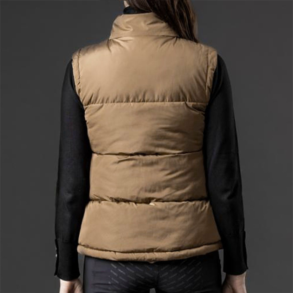 Ridväst Busta Puffer Beige