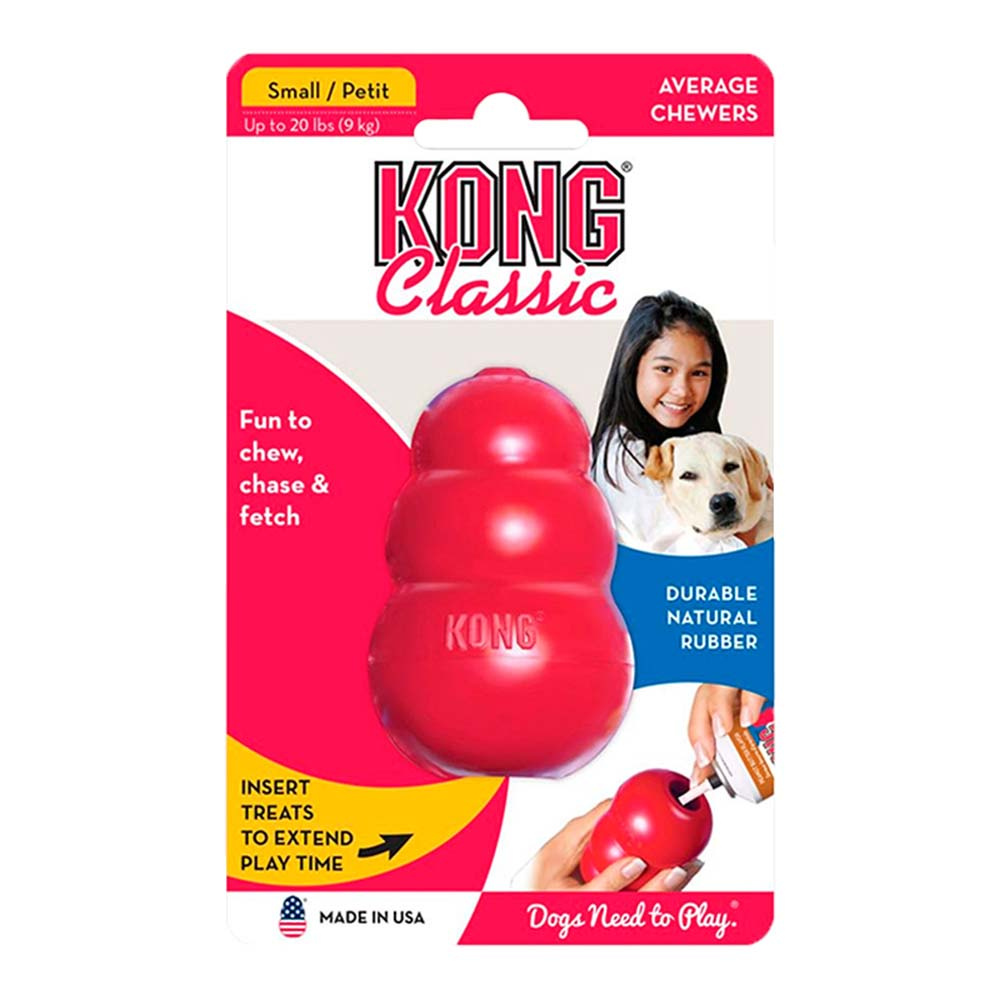 Hundleksak KONG Classic Small Röd