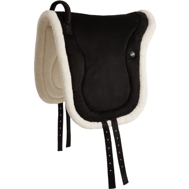 Barbackapad Fauxfur Knee Block Svart