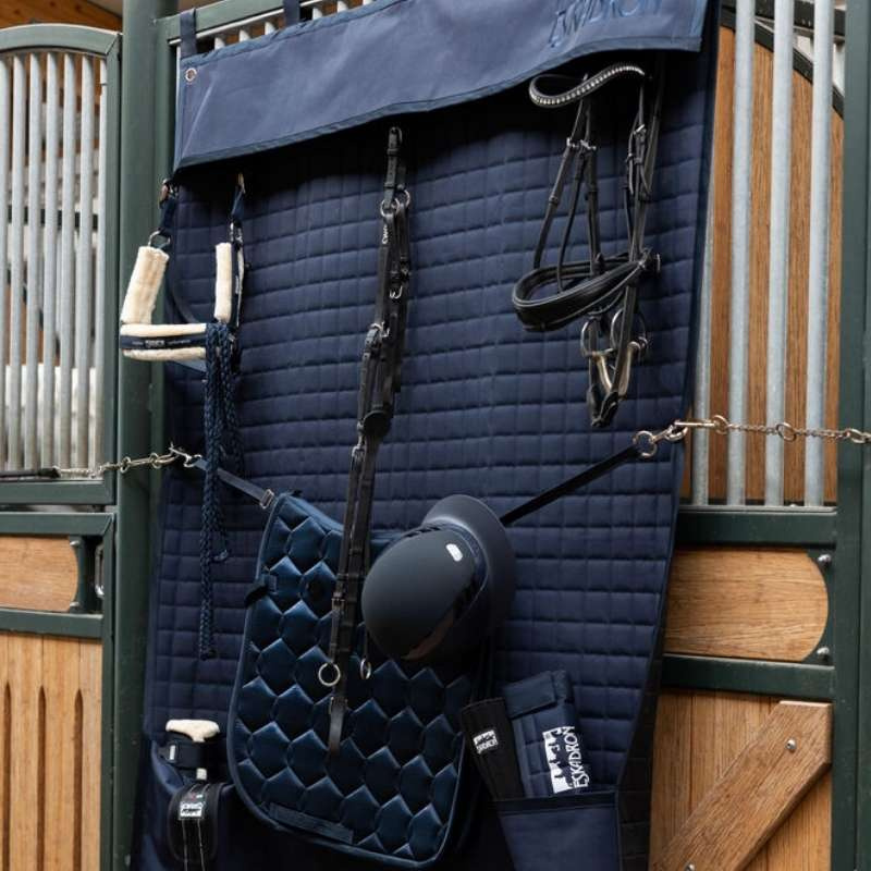 Boxgardin Quilt Long Marinblå