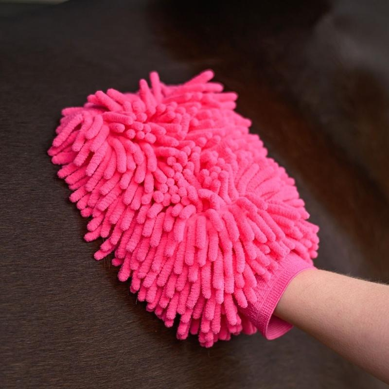 Groominghandske Microfibre Rosa