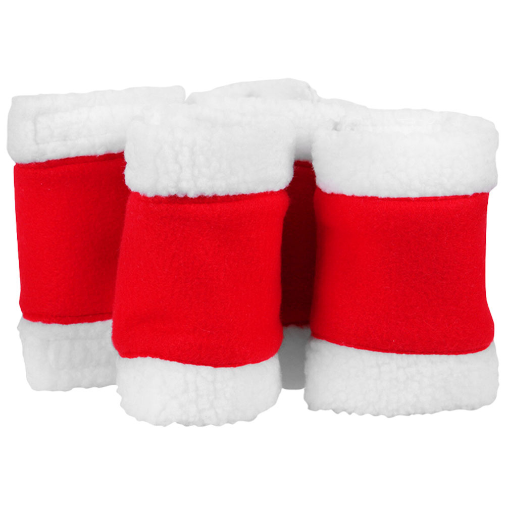 Benskydd Christmas Röd/Vit