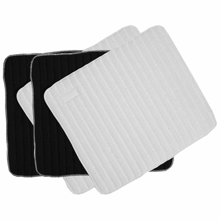 Benpaddar Working Absorb Vit/Svart