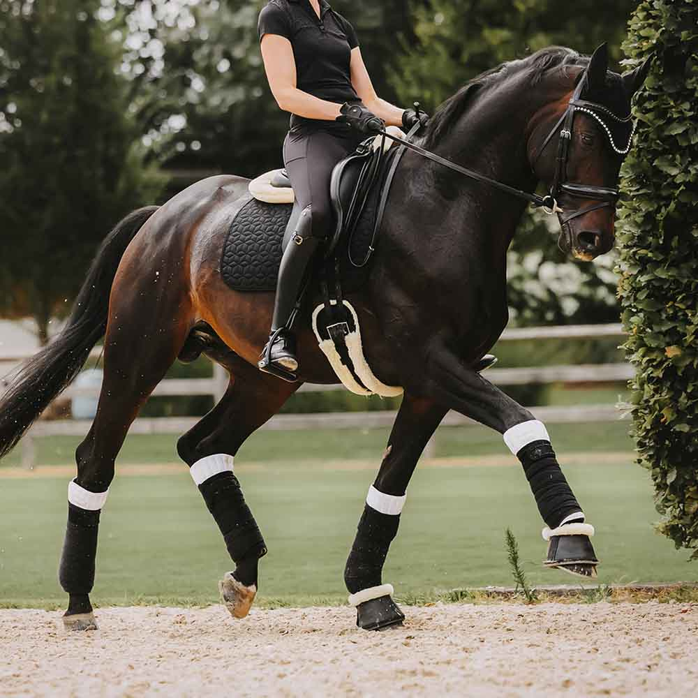 Benpaddar Working Absorb Vit/Svart