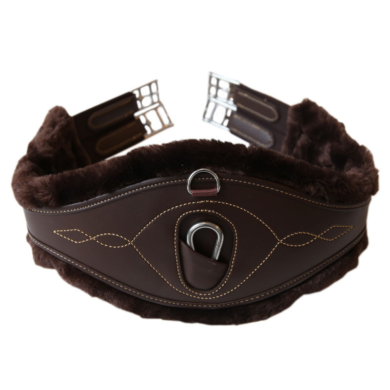 Sadelgjordsskydd Anatomic Sheepskin Brun