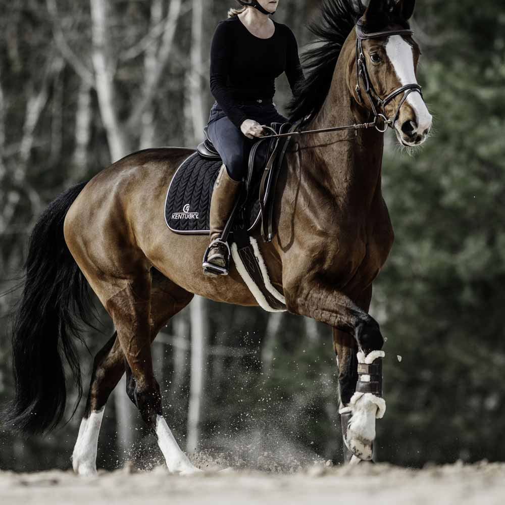 Anatomisk Sadelgjord Sheepskin Brun