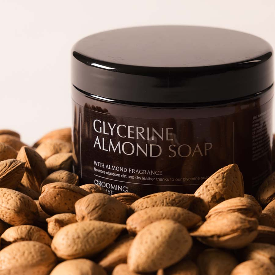 Lädertvål Glycerine Almond 450ml