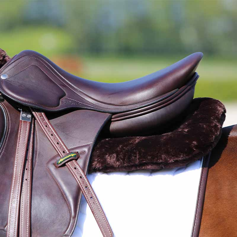Sadelpad Sheepskin Anatomic Absorb Brun