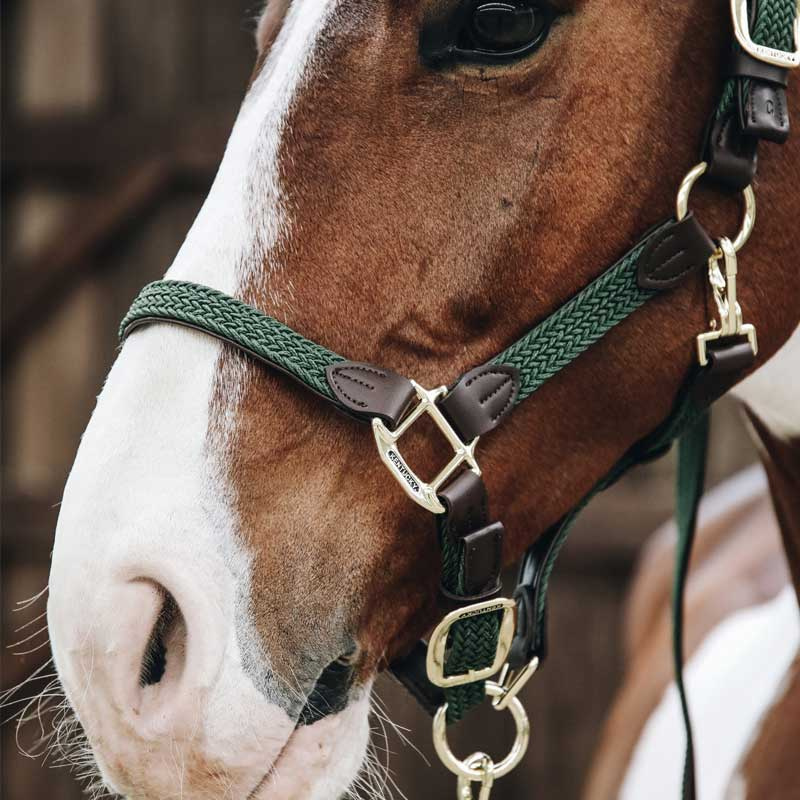Flätad Nylongrimma Olivgrön