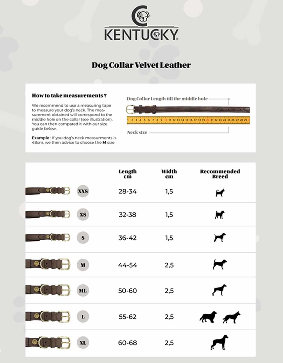 Hundhalsband Velvet Leather Brun