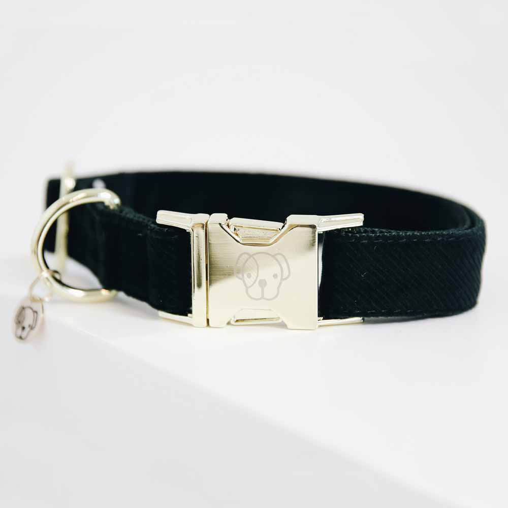 Hundhalsband Corduroy Grön