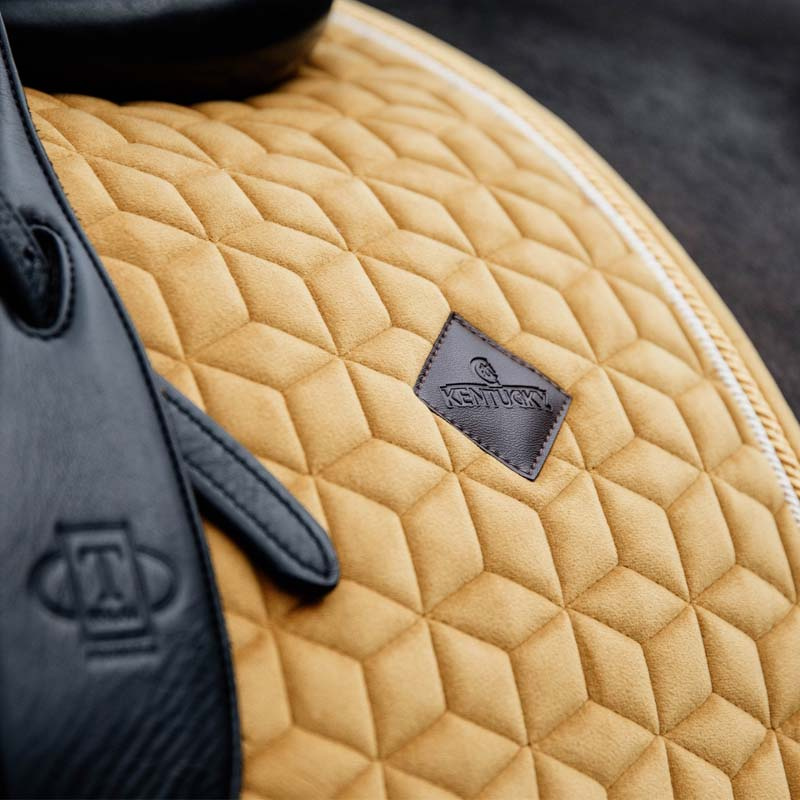 Dressyrschabrak Velvet Senapsgul