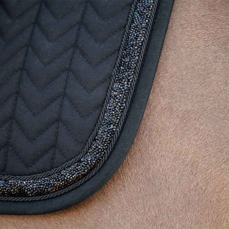Dressyrschabrak Glitter Stone Svart