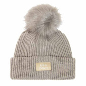 Mössa Beanie Pompom Beige Mössa Beanie Pompom Beige