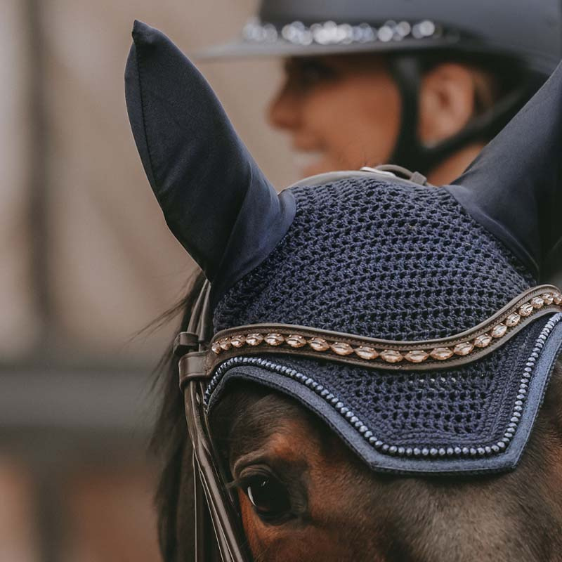 Huva Wellington Glitter Marinblå