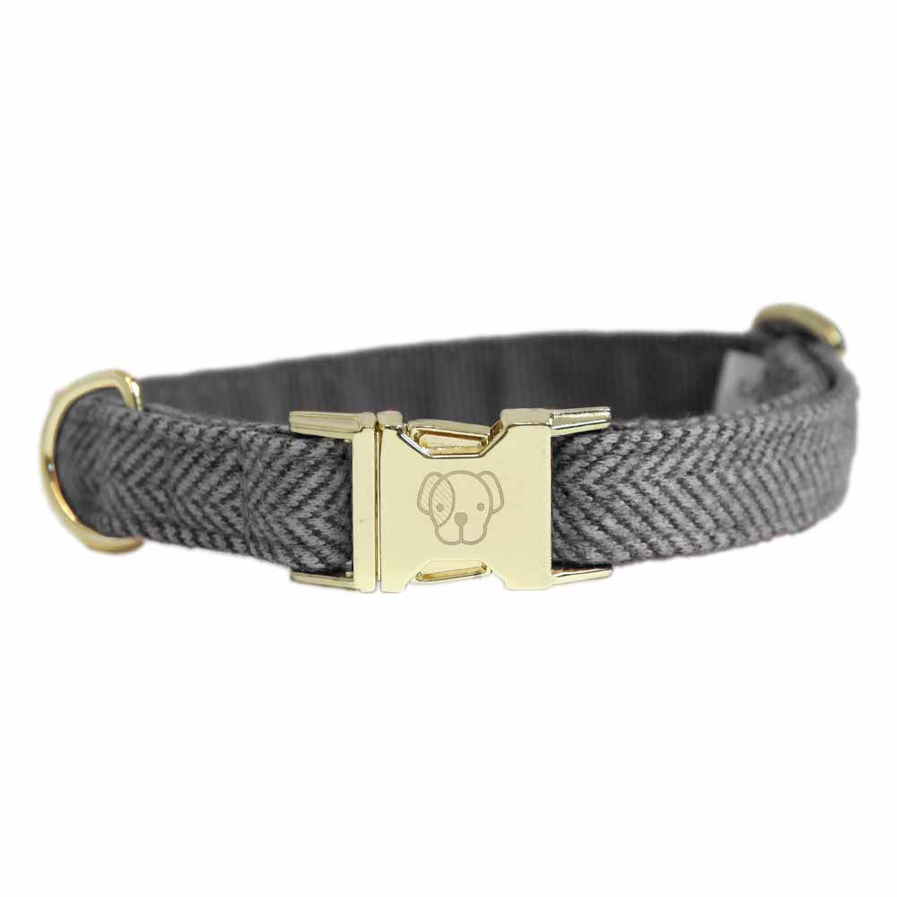 Hundhalsband Wool Grå