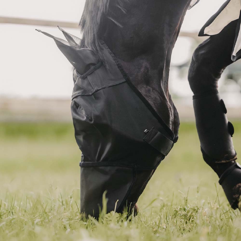 Flughuva Classic med Öron och Nos Svart