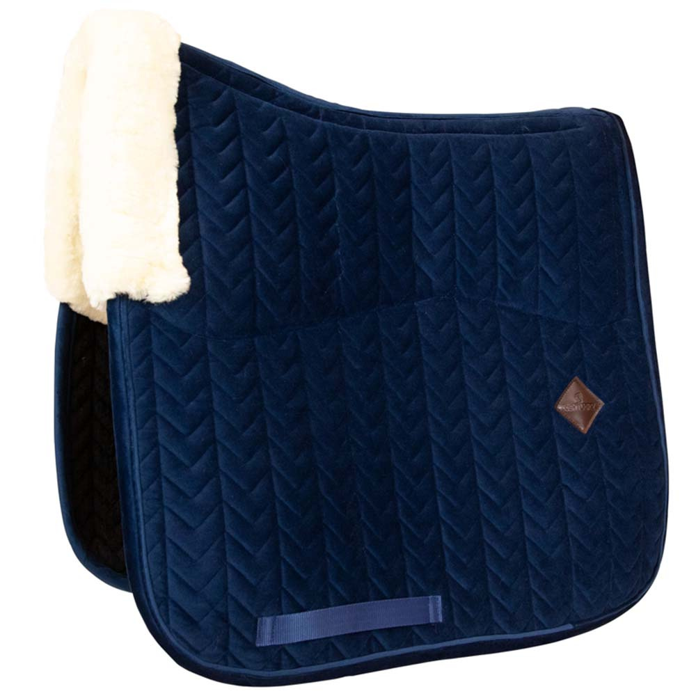 Dressyrschabrak Skin Friendly Velvet Marinblå