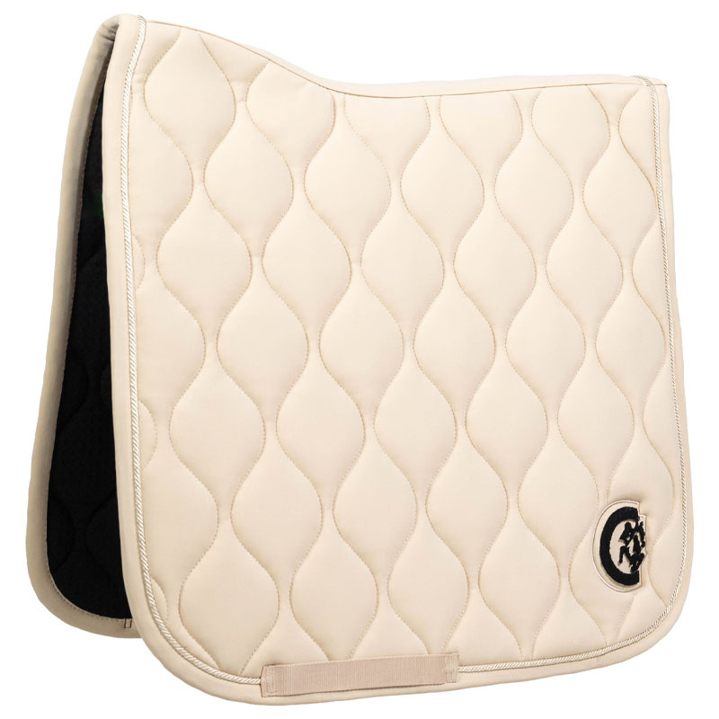 Dressyrschabrak Wave 3D Logo Beige