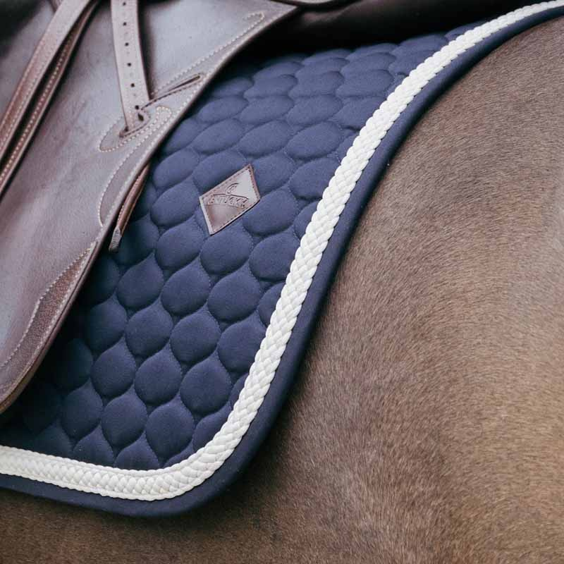 Dressyrschabrak Plaited Cord Marinblå