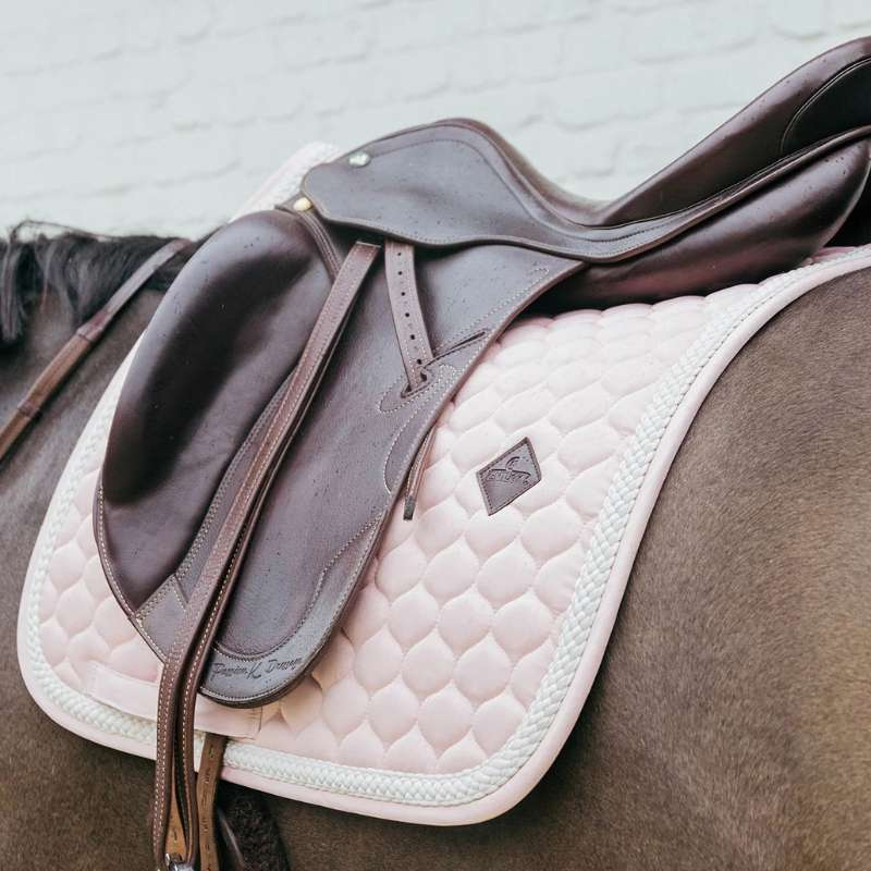 Dressyrschabrak Plaited Cord Blekrosa