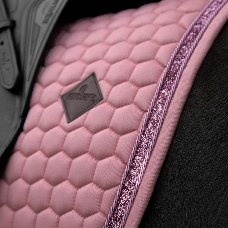 Dressyrschabrak Glitter Band Rosa