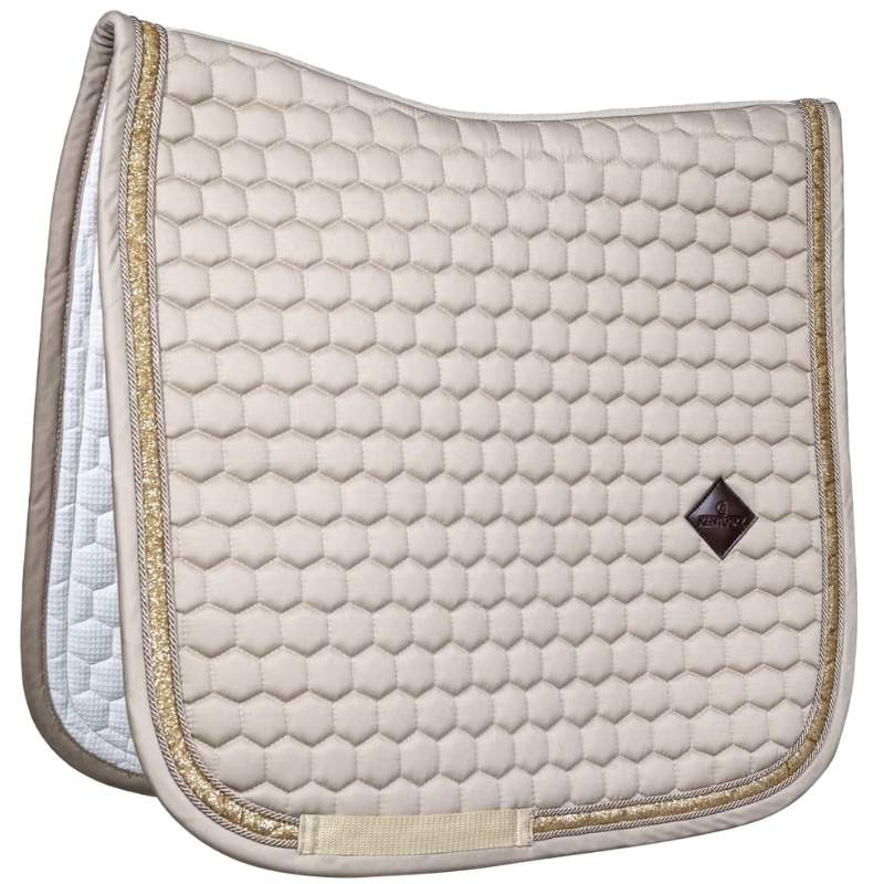 Dressyrschabrak Glitter Band Beige