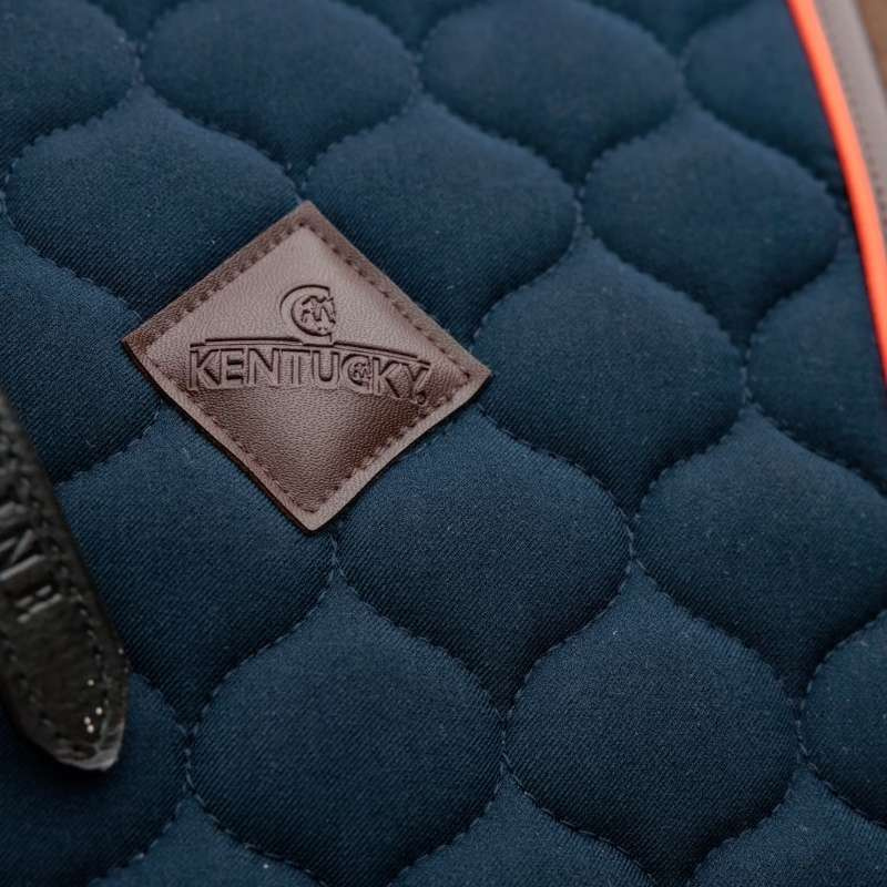 Dressyrschabrak Onion Quilt Leather Marinblå