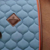 Dressyrschabrak Onion Quilt Leather Blå Dressyrschabrak Onion Quilt Leather Blå
