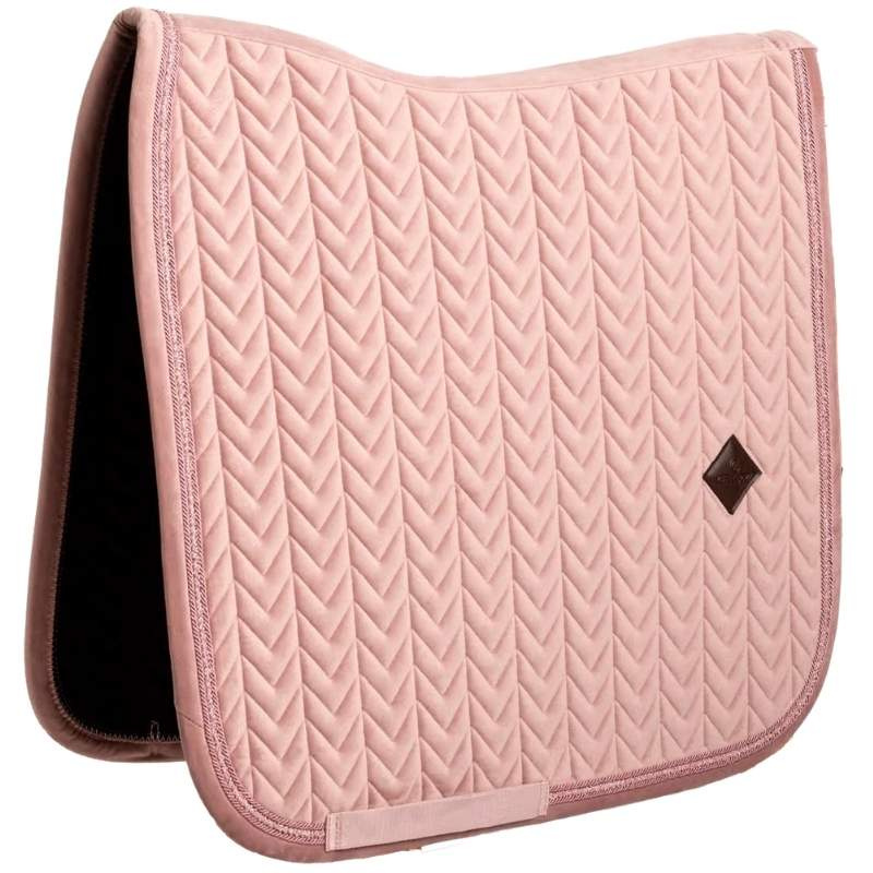 Dressyrschabrak Velvet Mini Pearls Gammelrosa