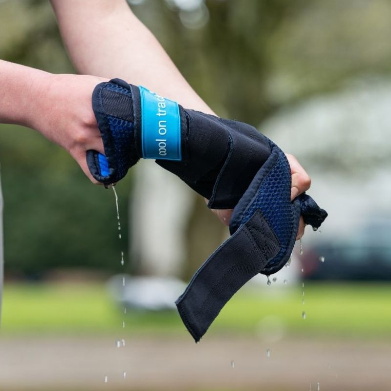 Stallbandage Quick Wraps Cool on Track 2.0 Blå