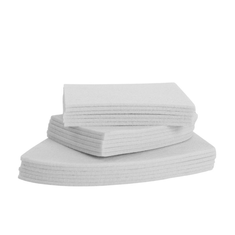 Filtinlägg Korrektionspad med Kant Sheepskin Dressage Vit