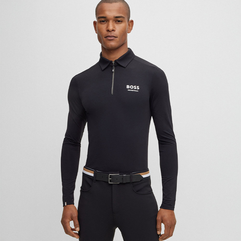 Funktionströja Elton Signature Stripe Polo Unisex Svart