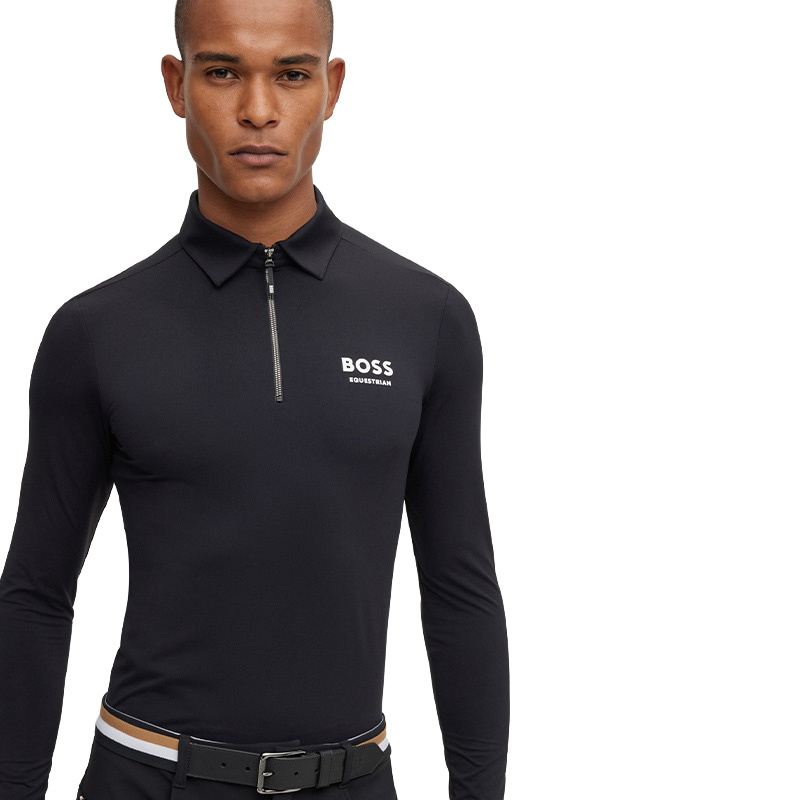 Funktionströja Elton Signature Stripe Polo Unisex Svart