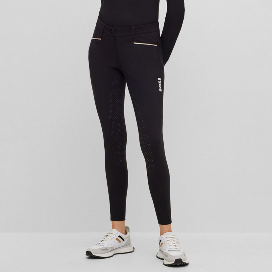Ridbyxor Heather Full Grip Svart