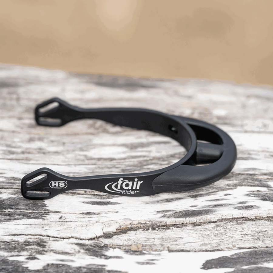 Sporrar fairRider 25mm Thin Rounded Svart