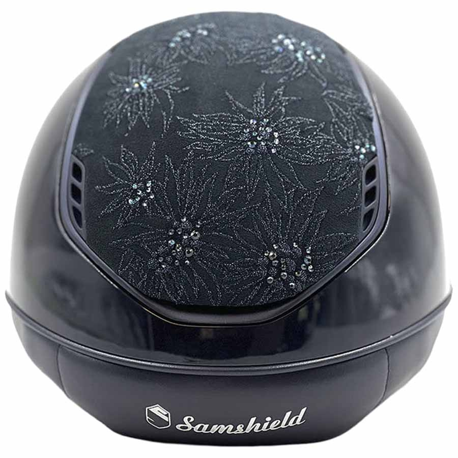 Ridhjälm Miss Shield 2.0 Glossy Spring Flower Matt Trim Marinblå