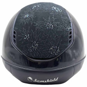 Ridhjälm Miss Shield 2.0 Glossy Spring Flower Matt Trim Marinblå Ridhjälm Miss Shield 2.0 Glossy Spring Flower Matt Trim Marinblå
