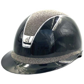 Ridhjälm Miss Shield 2.0 Glossy Chrome Crystal Fabric Metal Eclipse Svart Ridhjälm Miss Shield 2.0 Glossy Chrome Crystal Fabric Metal Eclipse Svart