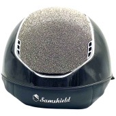 Ridhjälm Miss Shield 2.0 Glossy Chrome Crystal Fabric Metal Eclipse Svart Ridhjälm Miss Shield 2.0 Glossy Chrome Crystal Fabric Metal Eclipse Svart