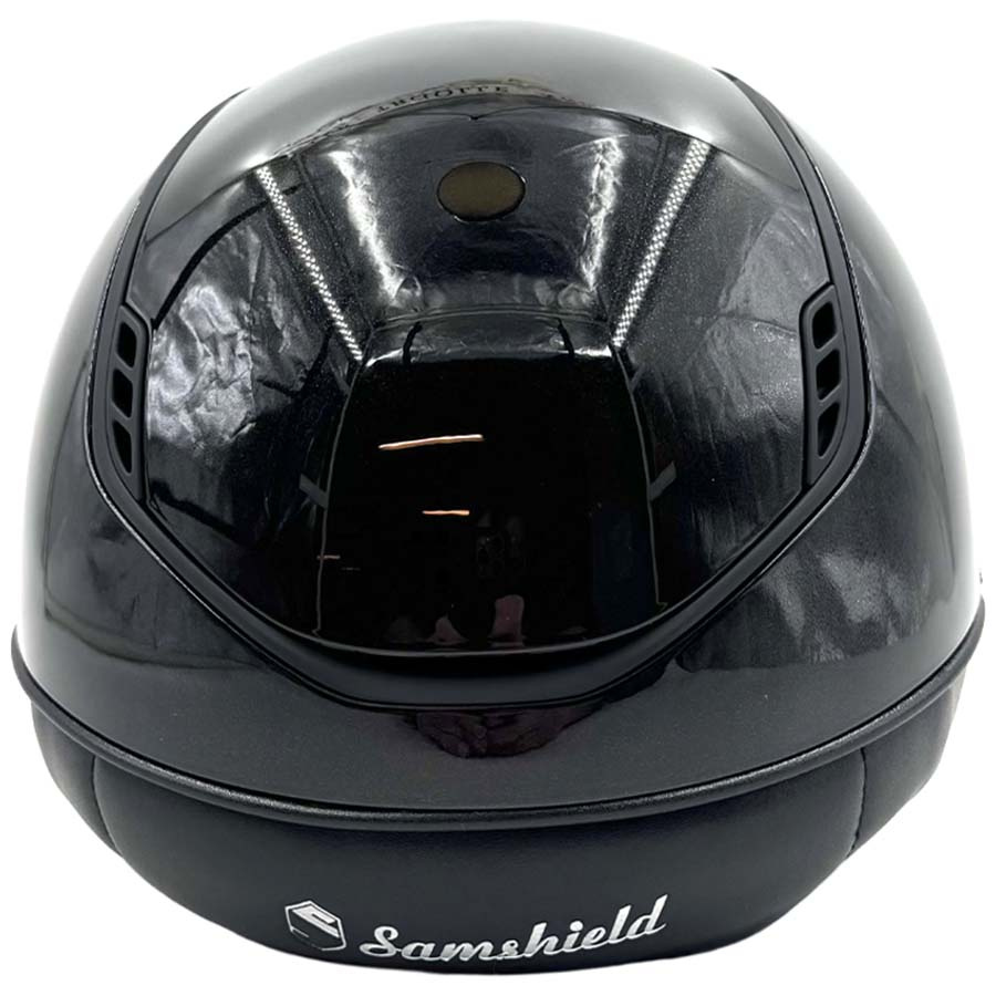 Ridhjälm Miss Shield 2.0 Glossy Glacier Matt Trim Svart