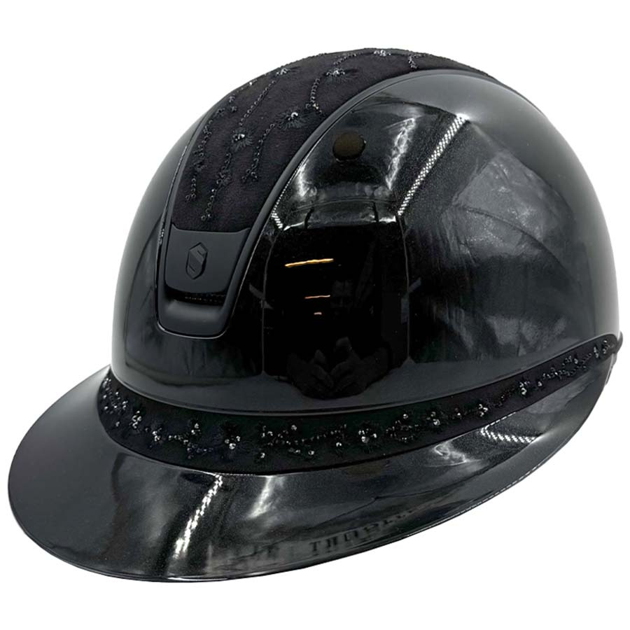 Ridhjälm Miss Shield 2.0 Glossy Cherry Blossom Matt Trim Svart