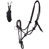 Repgrimma med Tyglar Knotted Svart Repgrimma med Tyglar Knotted Svart