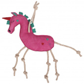 Hästleksak Unicorn i Mocka ECO Rosa
