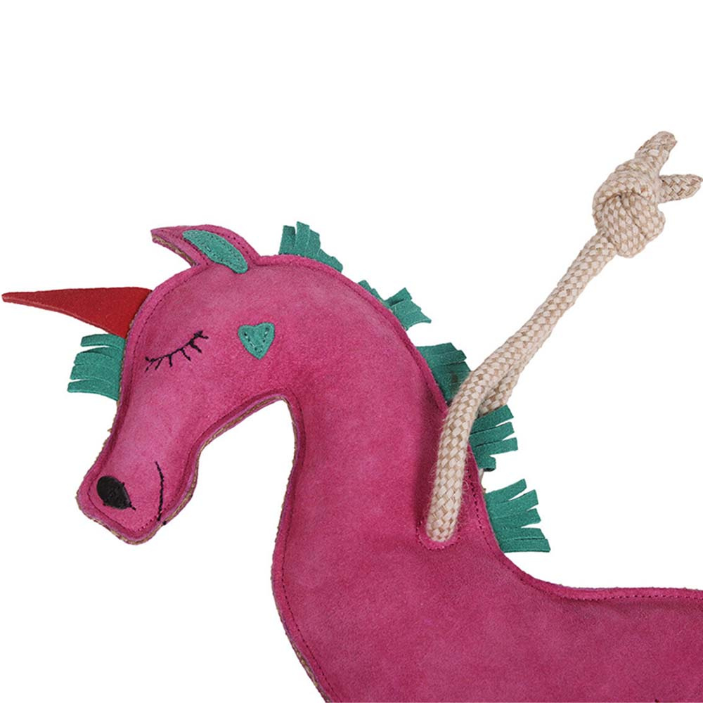 Hästleksak Unicorn i Mocka ECO Rosa
